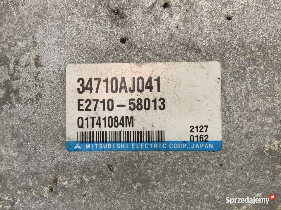 34710AJ041 sterownik wspomagania Subaru legacy V Komputery zachodniopomorskie Szczecin sprzedam
