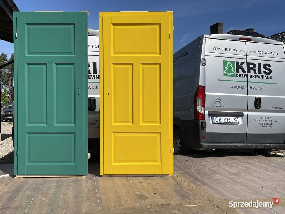 Drzwi wewnętrzne drewniane warmińskie klasyczne Brodnica sprzedam
