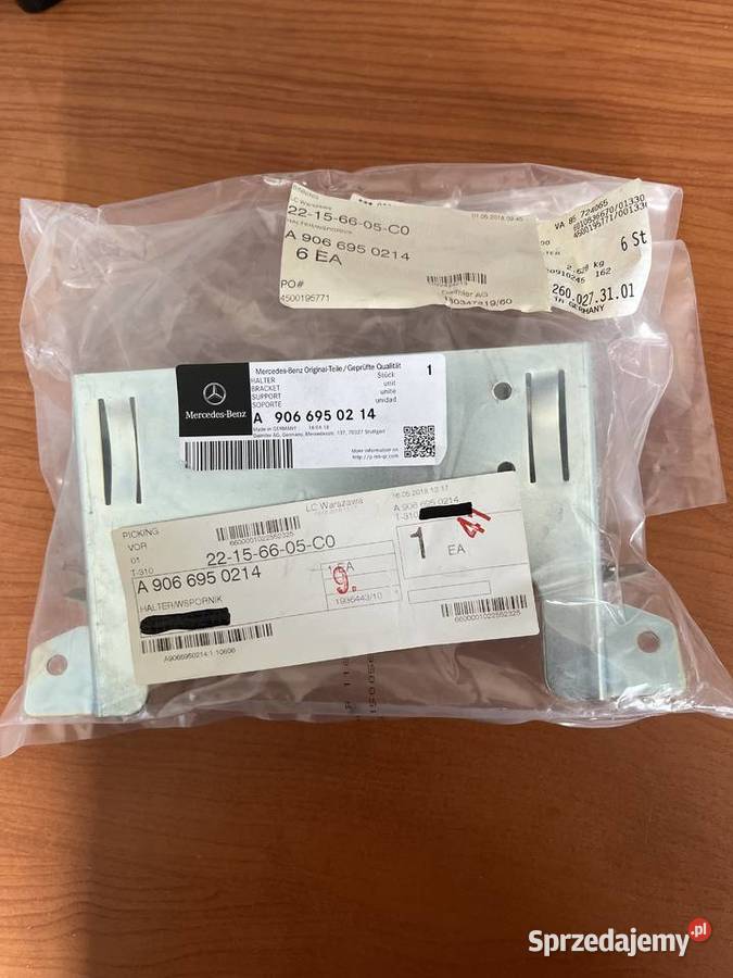 Mercedes uchwyt wspornik A9066950214 schowek osobowe Gdańsk sprzedam