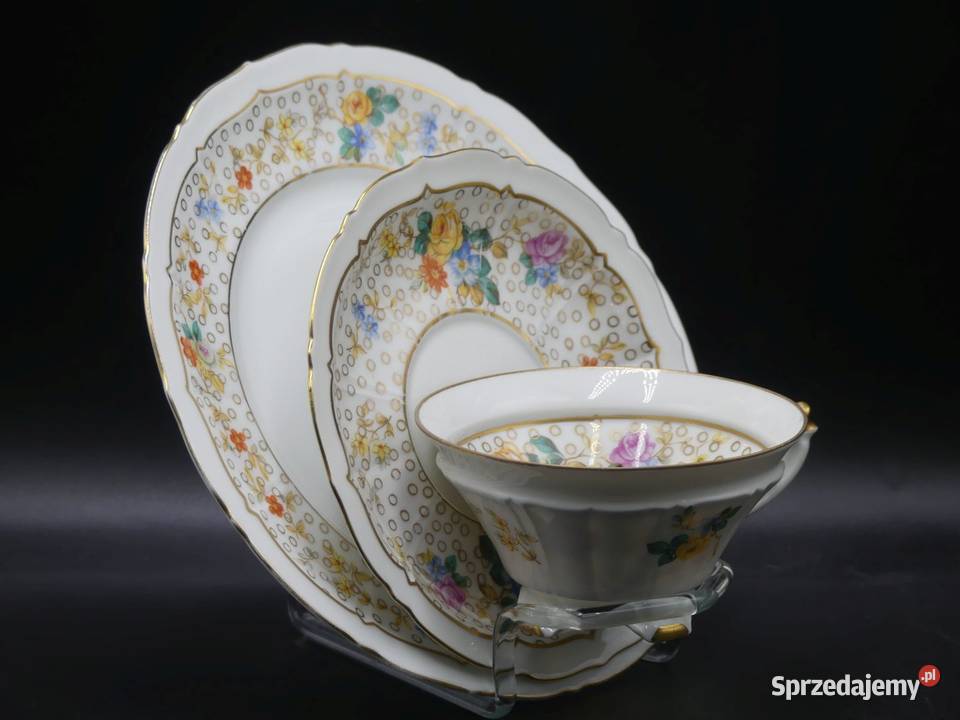 Komplet śniadaniowy Sorau Żary na nóżkach UNIKAT Poznań