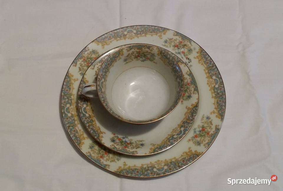 Stara japońska filiżanka trio Rose China Kraków
