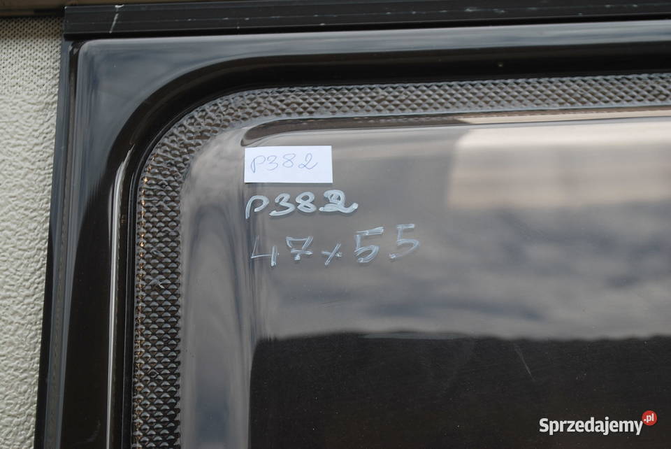 ZESTAW SZYB Z PRZYCZEPY KEMPINGOWEJ DETHLEFFS mazowieckie Grzebowilk