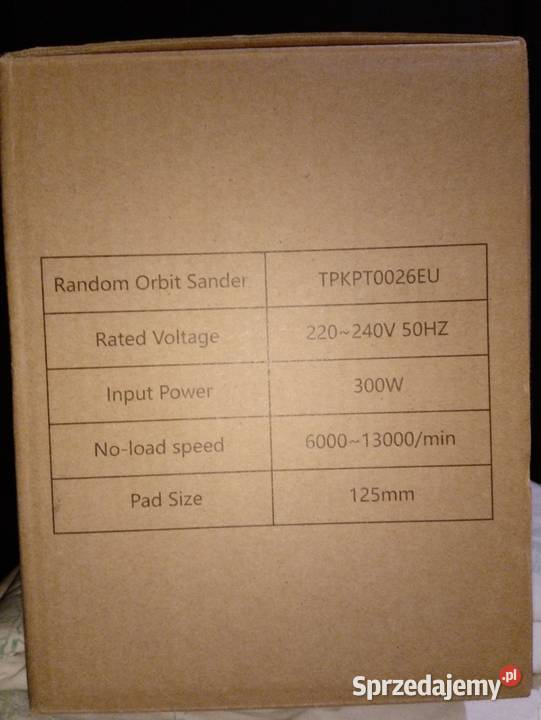 Szlifierka oscylacyjna mimośrodowa 300W 125mm 230V Nowy Dwór Mazowiecki