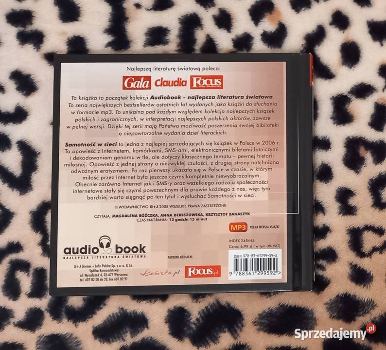 Audiobook Samotność w sieci Janusz L Wiśniewski małopolskie Kraków