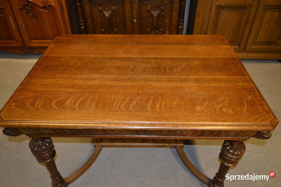 stół neorenesansowy 1900 dąb