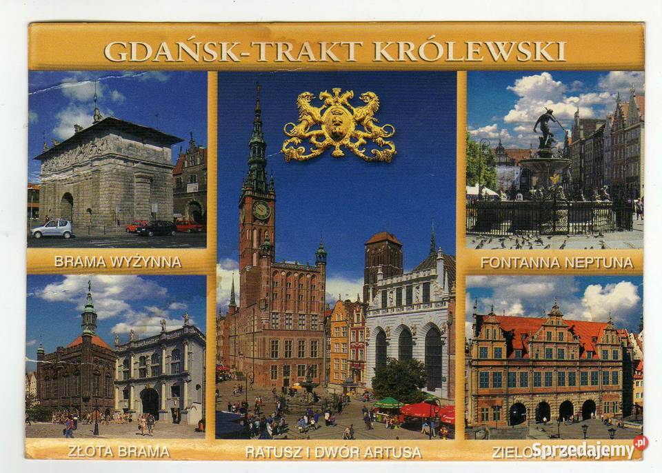 GDAŃSK POCZTÓWKA WIELOWIDOKOWA 1 Pocztówki i karty telefoniczne świętokrzyskie