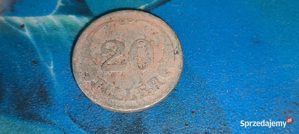 Moneta Węgry 20 Filler 1926 Gliwice