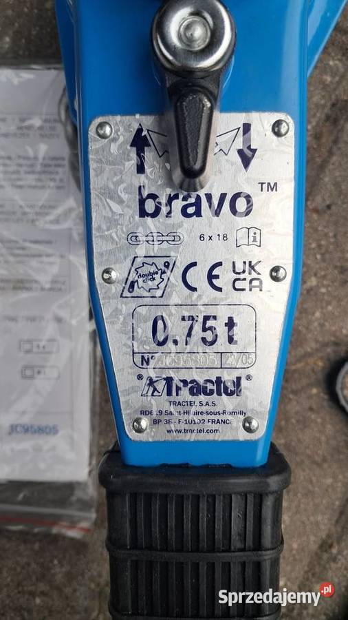 Wciągarka łańcuchowa dźwigniowa Tractel Bravo