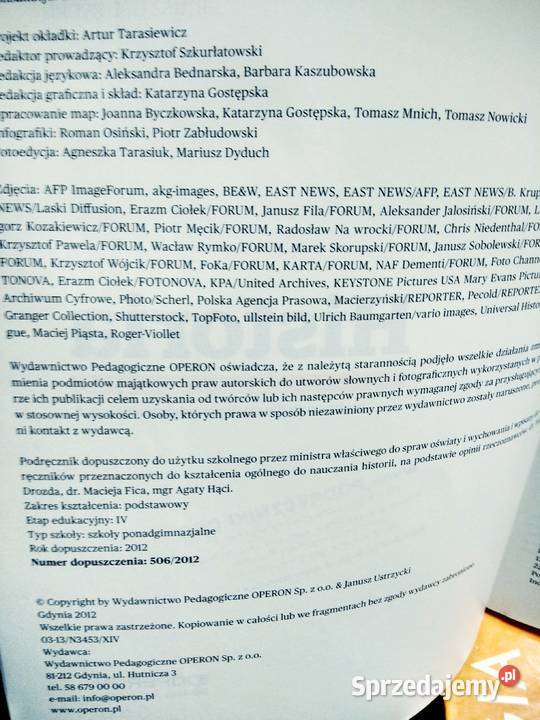 Ciekawi świata zakres podstawowy historia operon Warszawa sprzedam