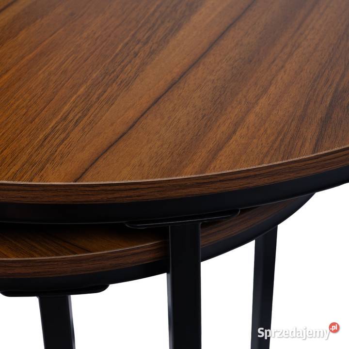 Nowoczesne stoliki kawowe okrągłe zestaw 2w1 Stoliki kawowe i ławy wielkopolskie