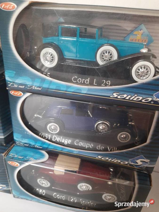 Modele solido 143 cord Packard duesenberg Rzeszów sprzedam