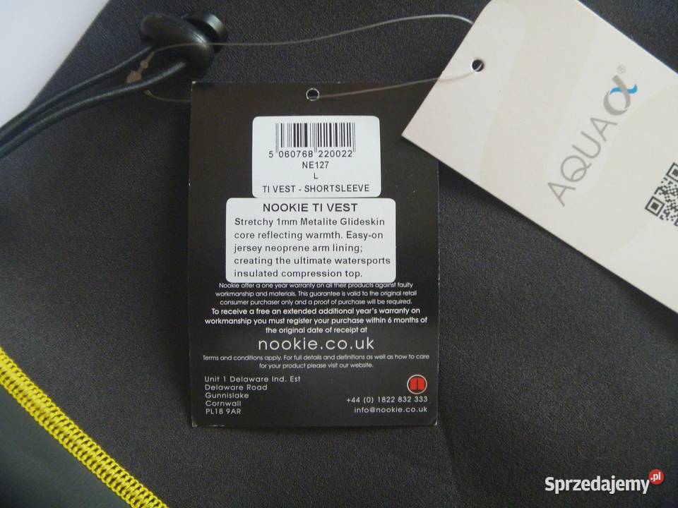 Nowy Top Nookie TiVest 1mm Kamizelka Neoprenowa warmińsko-mazurskie Olsztyn sprzedam