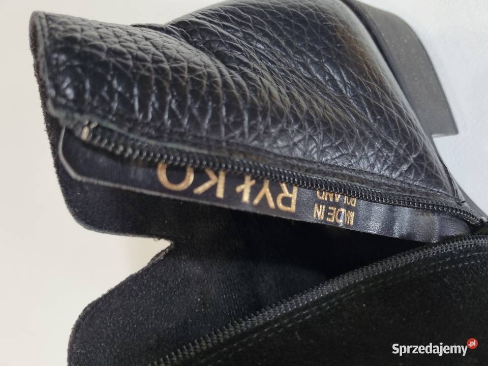 Ryłko sztyblety ocieplane Skóra naturalna zamsz Gdynia