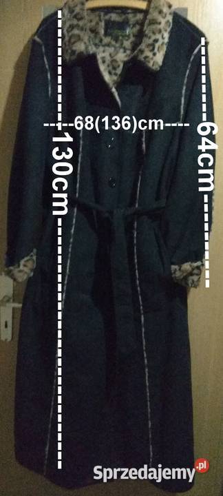 Damski długi płaszcz 52 wiosenno jesienny Moda i Styl Katowice sprzedam