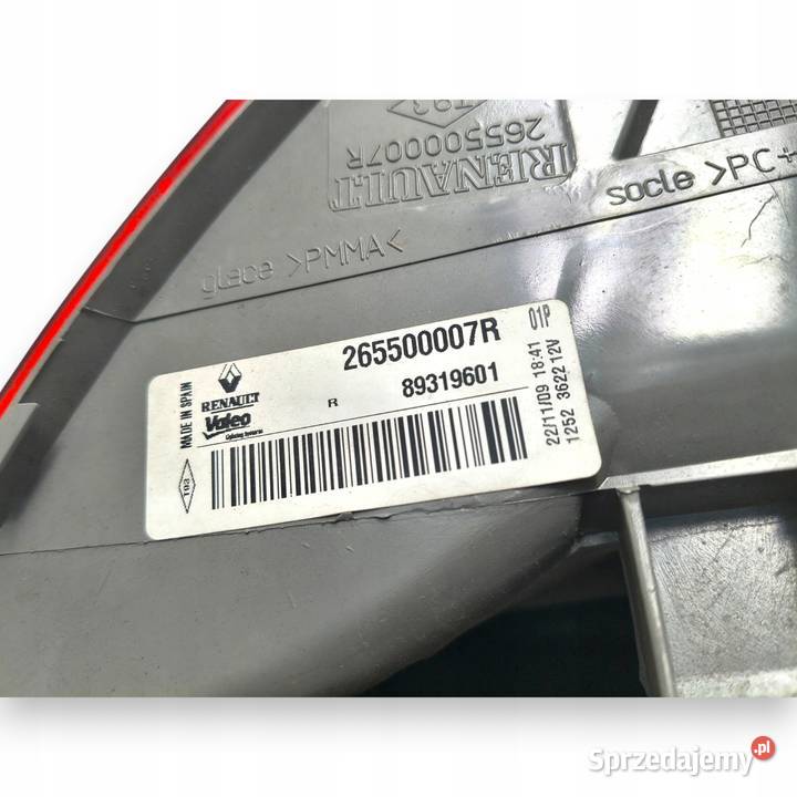 LAMPA PRAWA Renault Megane III HTB tylna tylnia osobowe Chełm sprzedam