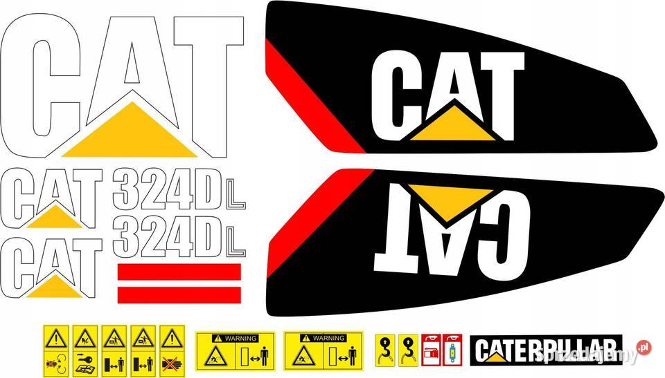 NAKLEJKI NA MASZYNĘ CAT 324 DL 324DL Nakło nad Notecią