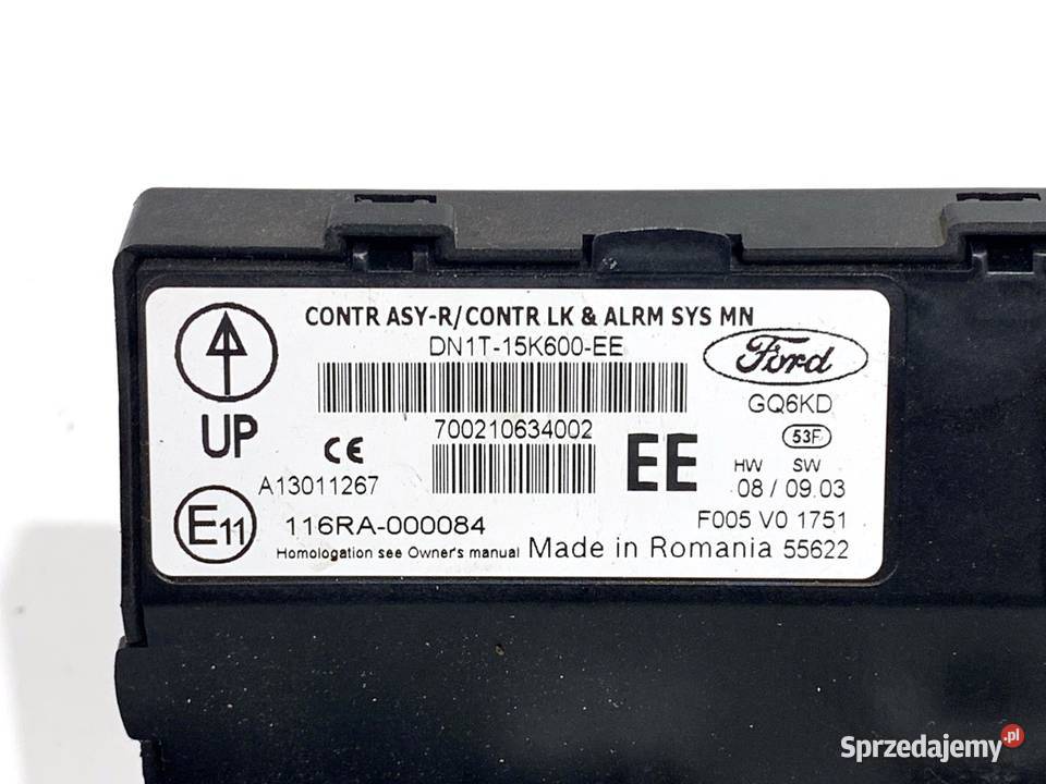 MODUŁ KOMFORTU FORD FIESTA MK7 DN1T15K600EE