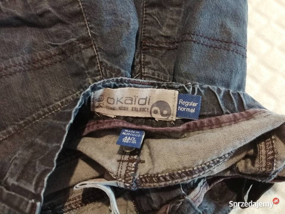 Spodnie dżinsowe chłopięce 104 Okaidi Odzież Czeladź