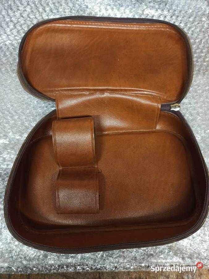 Etui skórzane na zamek Apteczka Kosmetyczka PRL podkarpackie Dębica zdrowie