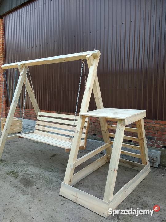 huśtawka ogrodowa drewniana wielokolorowy Staszów