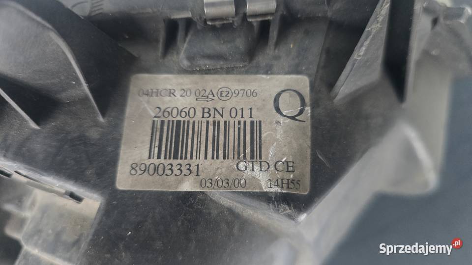 Lampa Lewy przód nissan almera N16 2000 osobowe Sosnowiec sprzedam