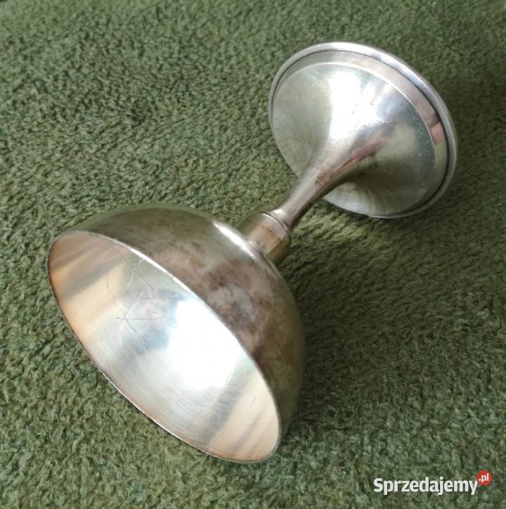 Art Krupp Berndorf masywny kielich srebrzony Katowice