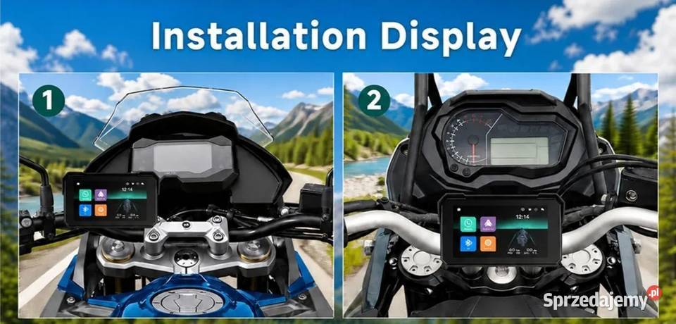 Uniwersalny bezprzewodowy ekran motocyklowy Olesno
