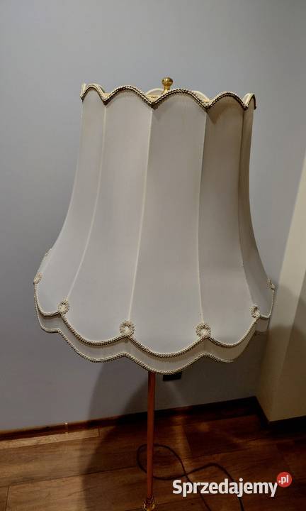 stylowa lampa mosiężna podstawa marmur 224 Byczyna sprzedam