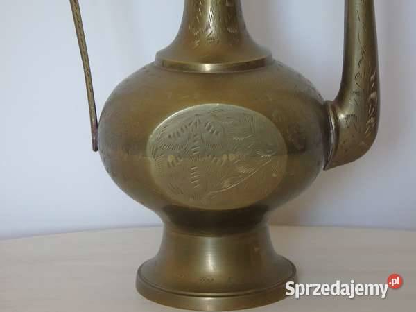 Duży orientalny dzbanek mosiężny Świnoujście