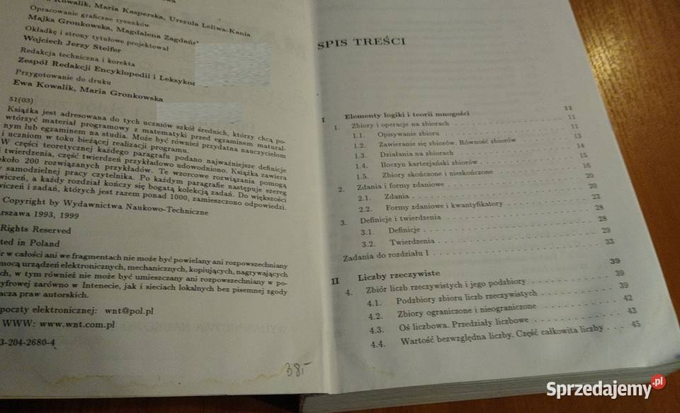 Matematyka w szkole średniej powtórzenie i zbiór Gdańsk