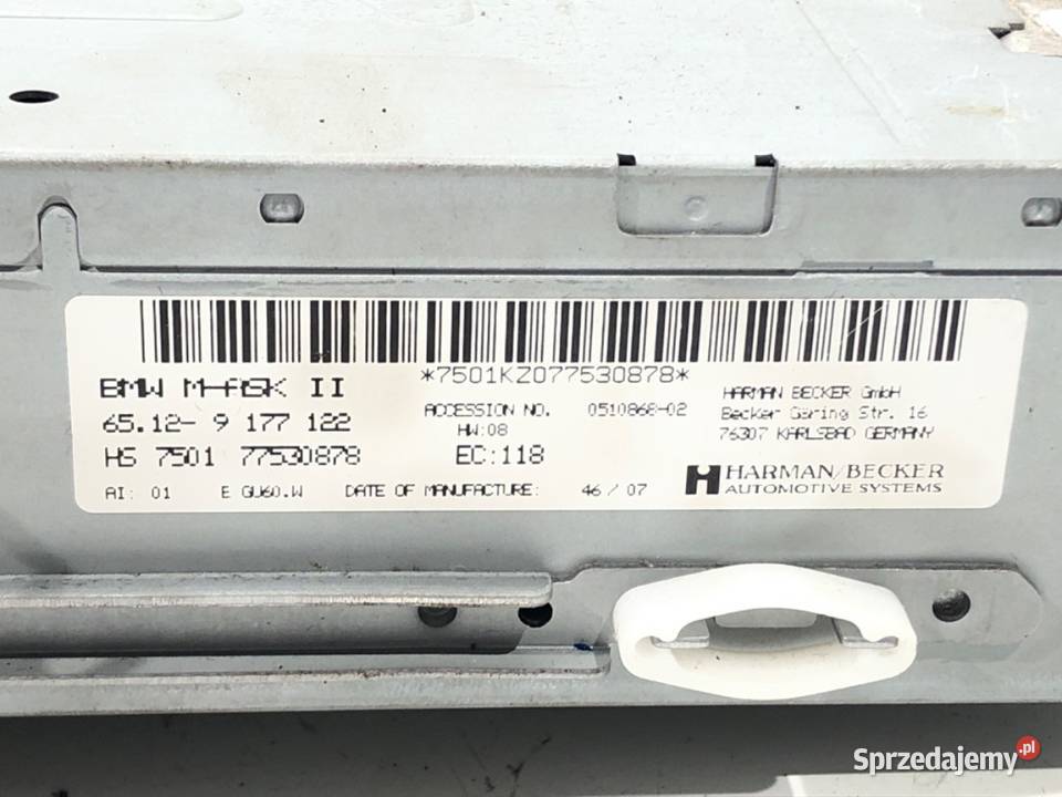 RADIO BMW E70 9177122 0613 ODTWARZACZ MULTIMEDIA osobowe