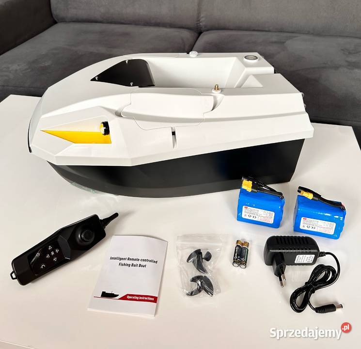 Łódka zanętowa D50 2 x 15 600 mAh zasięg 500 m Elektronika Inowrocław