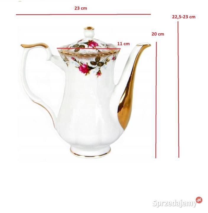 Porcelanowy Imbryk do kawy herbaty Chodzież Dzbanki, karafki i mleczniki Kielce
