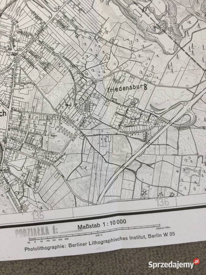 437 Kopia Niemieckiej Mapy Szczecin Zdroje zachodniopomorskie