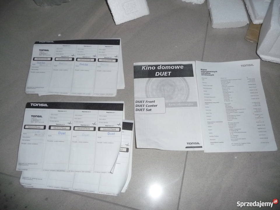 Kolumny głośniki Tonsil Duet wielkopolskie Słupca