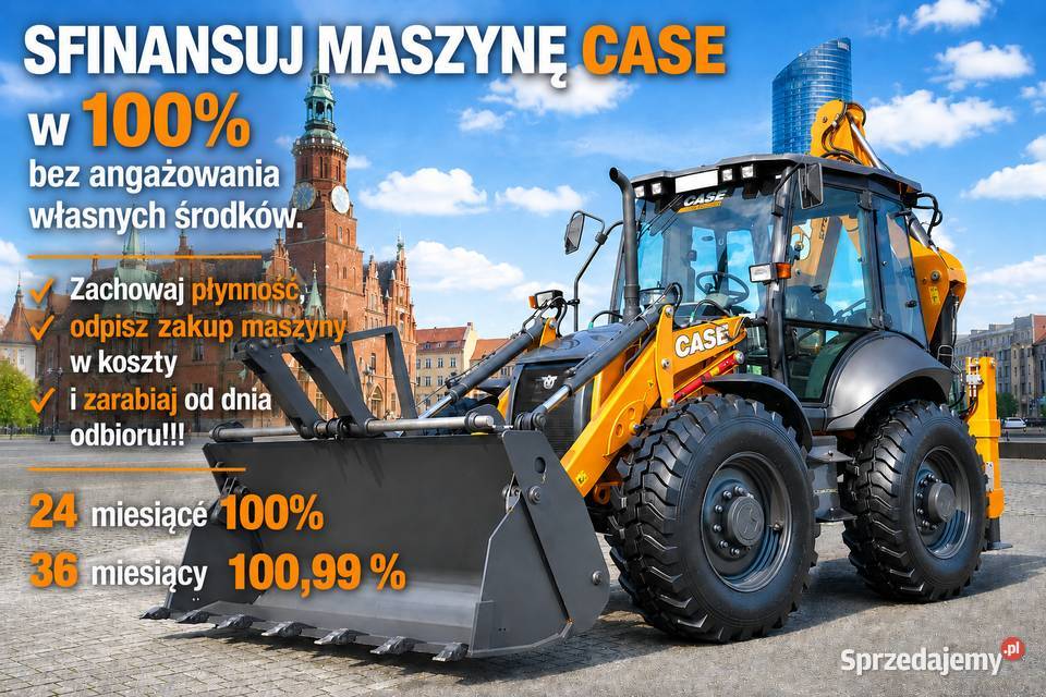 Koparko ładowarka CASE odkup Rok produkcji 2022