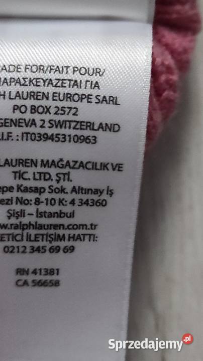 Sweterek sweter firmy Ralph Lauren rozmiar 45 Łódź
