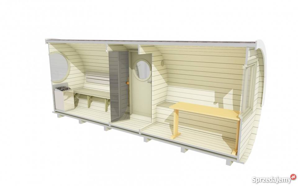 SAUNA beczka ogrodowa Z WEJŚCIEM BOCZNYM 22m x Płock sprzedam
