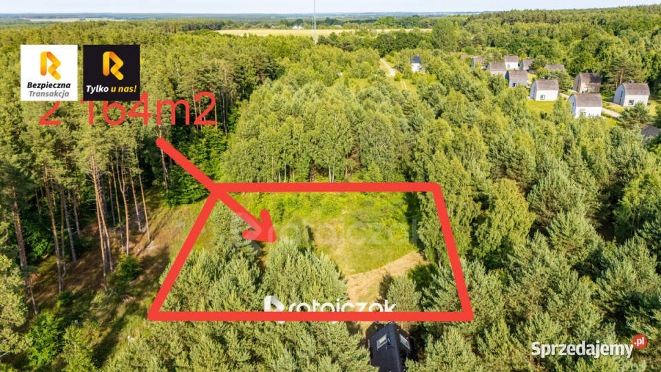 Działka 2164m2 Sasino Stara Cegielnia prąd