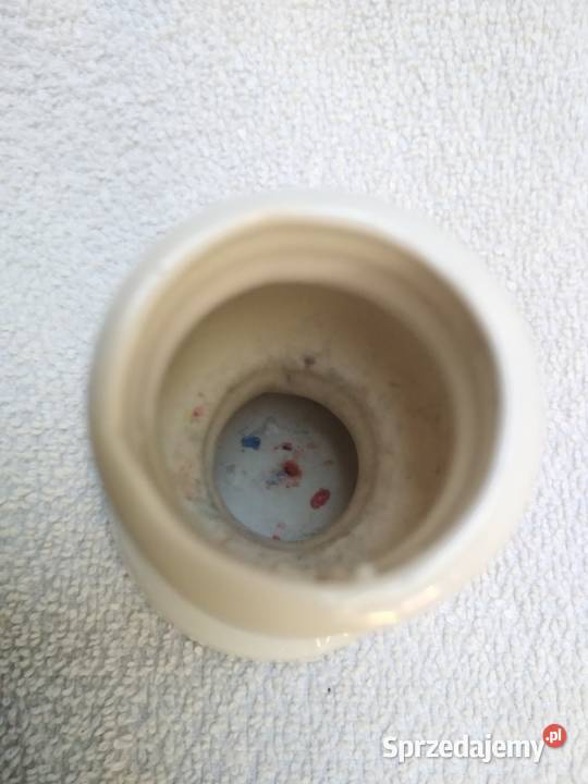 Biały ceramiczny świecznik Forma pomorskie Nowa Karczma