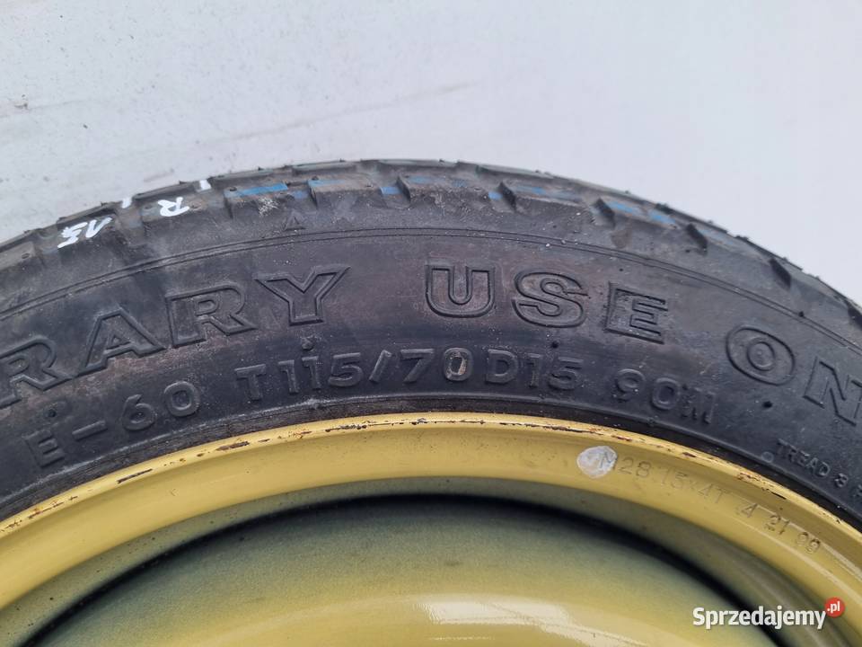 KOŁO DOJAZDOWE Mazda 323 Dojazdówka 11570 R15 Chełm sprzedam