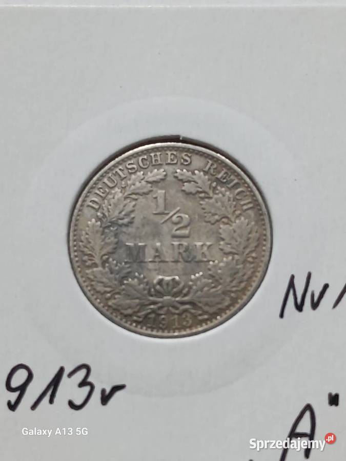 12 Marki Prusy 1913 r 1 mennica A Konin sprzedam