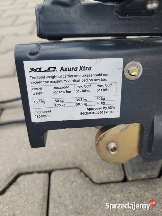 uchwyt na hak na 2 rowery XLC Azura Xtra Sieradz