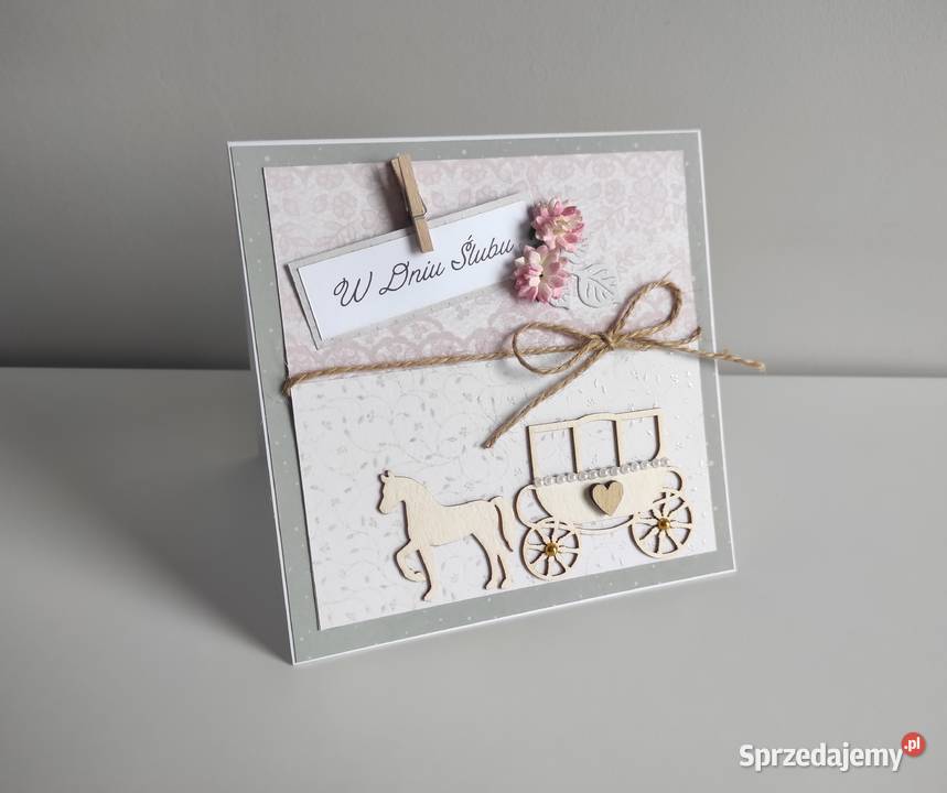 Kartka okolicznościowa ręcznie robiona na ślub Łódź