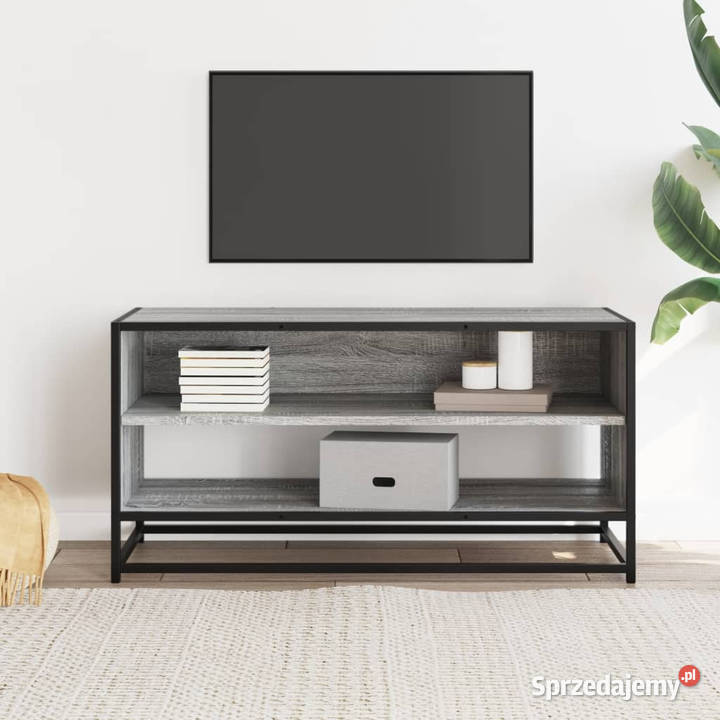Szafka pod telewizor szary dąb sonoma 91x40x46 Warszawa
