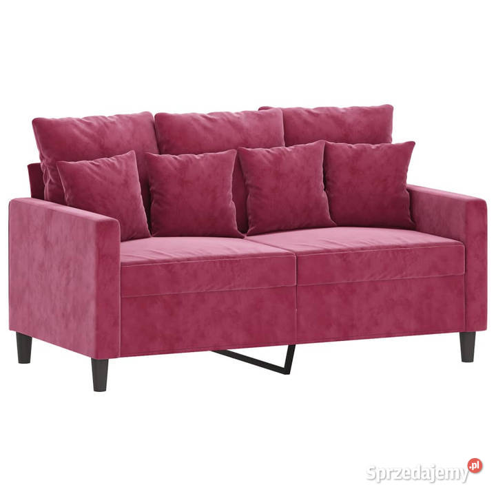 Sofa 2osobowa winna czerwień 120 tapicerowana Warszawa