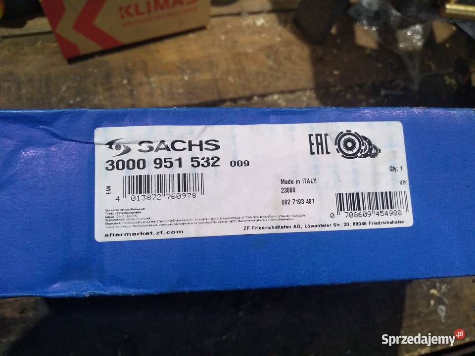 Sprzęgło Fiat Doblo 14 Mikołów