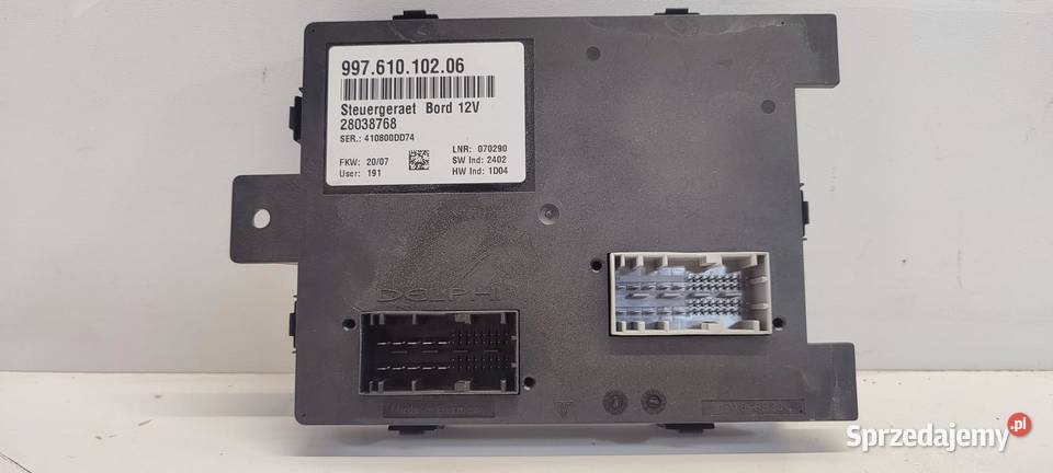 PORSCHE CAYMAN S 987 MODUŁ STEROWNIK 99761010206 Komputery dolnośląskie sprzedam