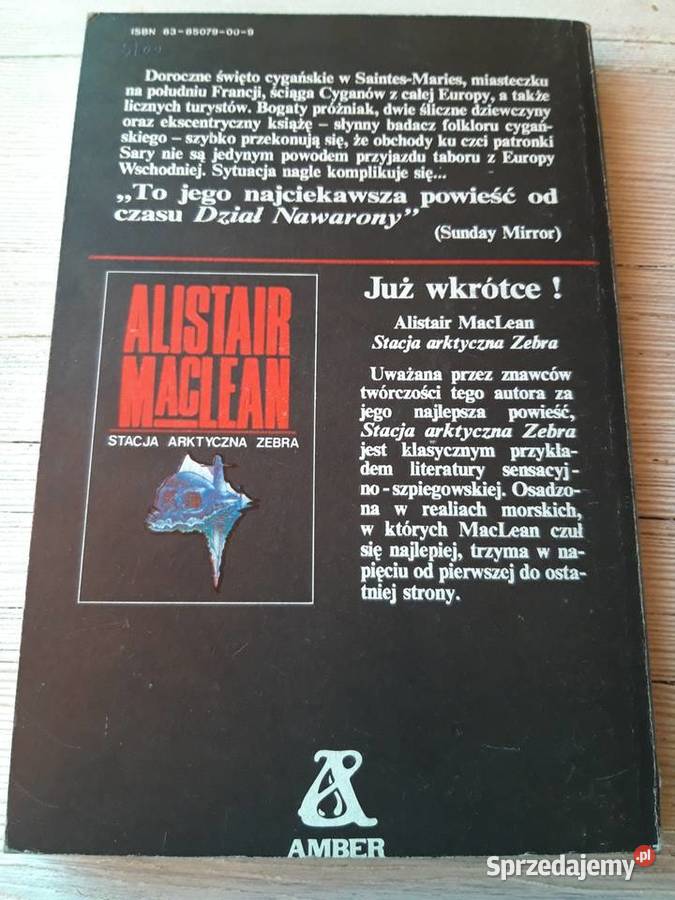 Tabor do Vaccars Alistair Mac Lean AMBER 1989 Bielsko-Biała