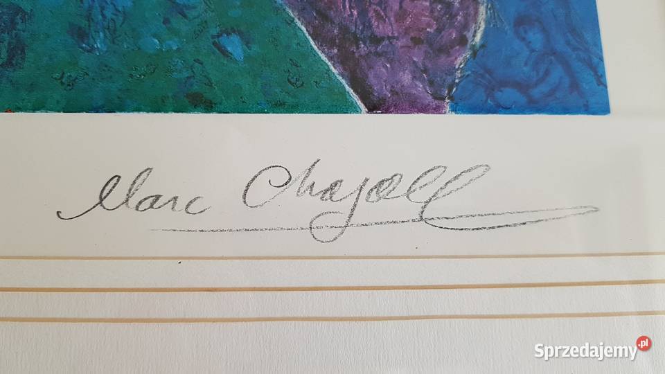 Oprawiona grafika Palazzo Pitti syg Marc Chagall Dąbrowa Górnicza